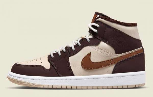 Official Image of the Air Jordan 1 Mid "Archaeo Brown" Version
